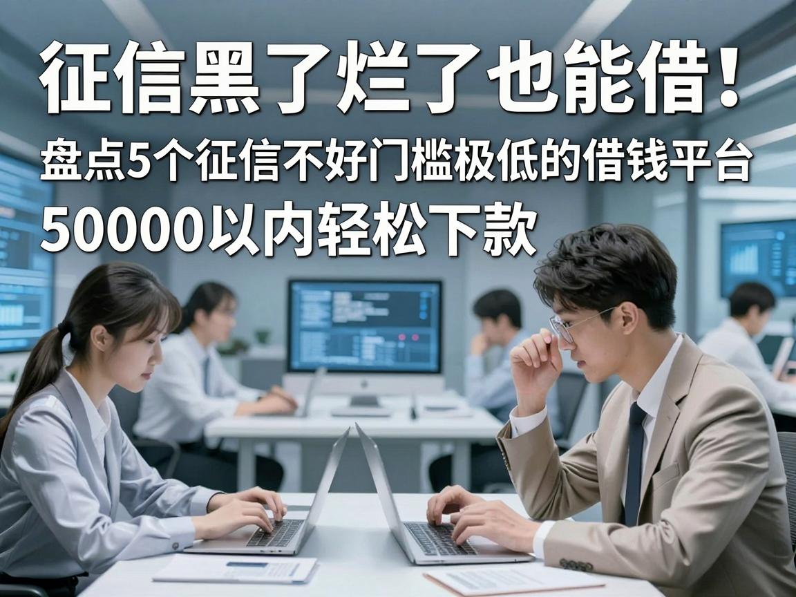 征信黑了烂了也能借！盘点5个征信不好门槛极低的借钱平台，50000以内轻松下款