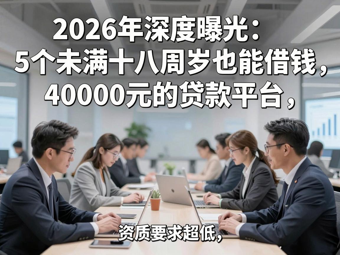 2026年深度曝光：5个未满十八周岁也能借钱40000元的贷款平台，资质要求超低！