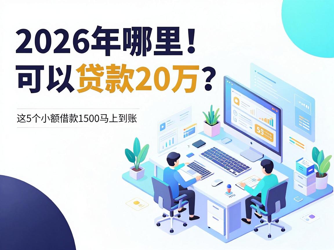 刚成年必看！2026年哪里可以贷款20万？这5个小额借款1500马上到账已帮您分析