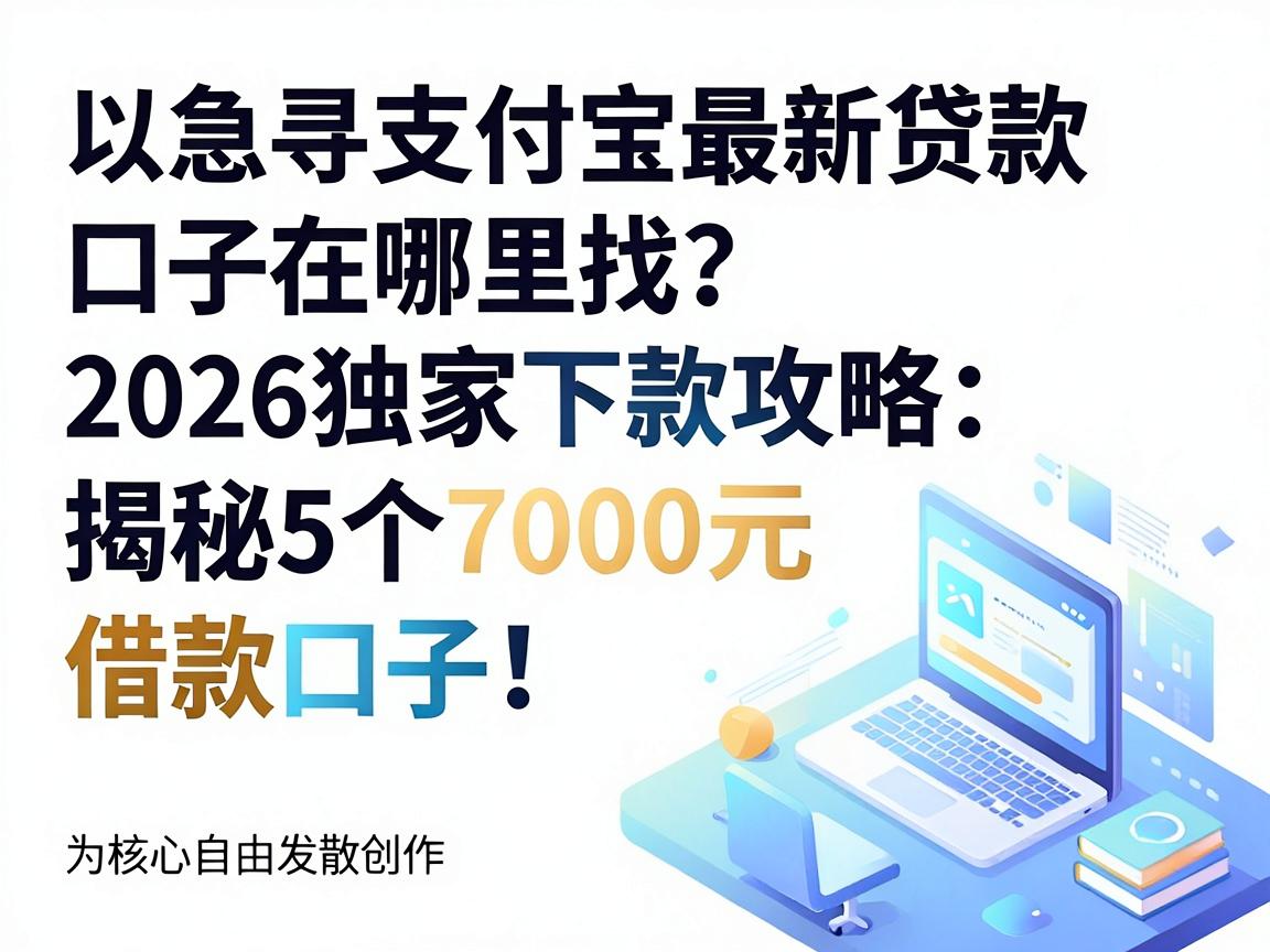 急寻支付宝最新贷款口子在哪里找?2026独家下款攻略:揭秘5个7000元借款口子!