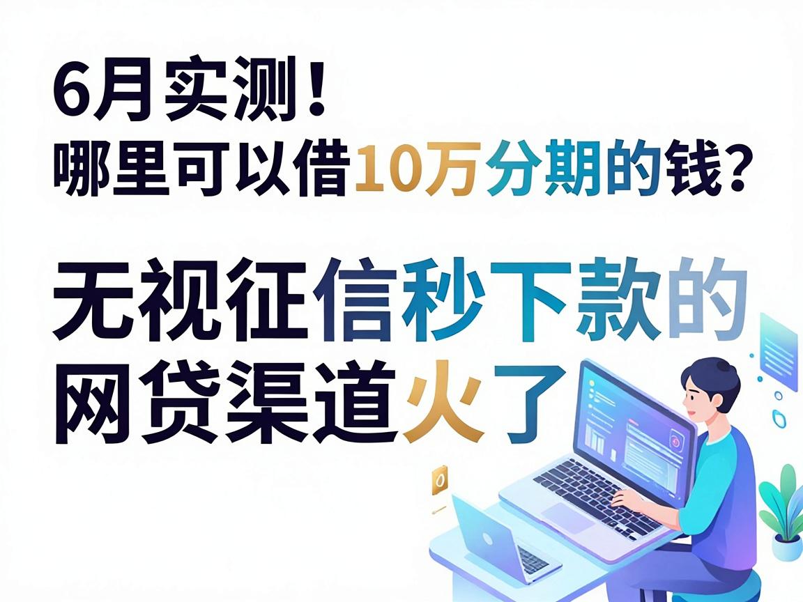 6月实测！哪里可以借10万分期的钱？这5个无视征信秒下款的网贷渠道火了