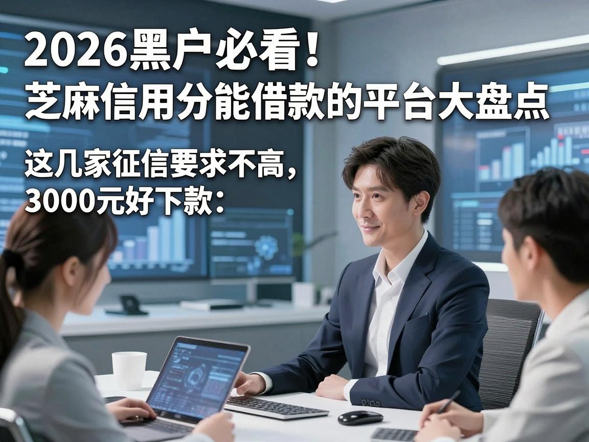 2026黑户必看！芝麻信用分能借款的平台大盘点，这几家征信要求不高、3000元好下款