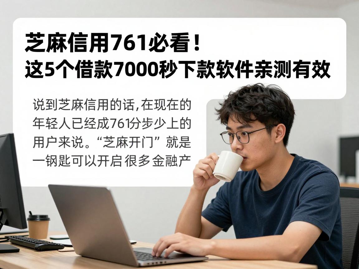 芝麻信用761必看！这5个借款7000秒下款软件亲测有效