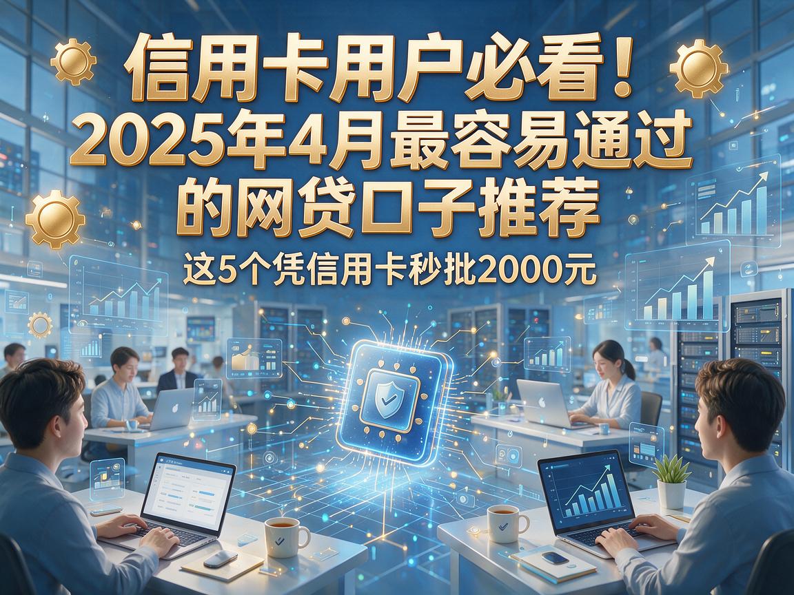信用卡用户必看！2025年4月最容易通过的网贷口子推荐，这5个凭信用卡秒批2000元
