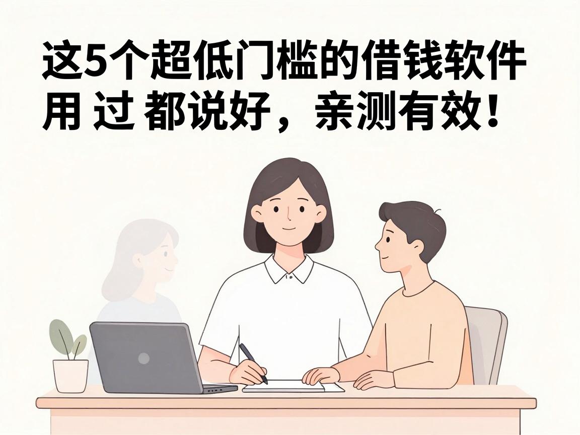 这5个超低门槛的借钱软件秒到账，用过都说好，亲测有效！