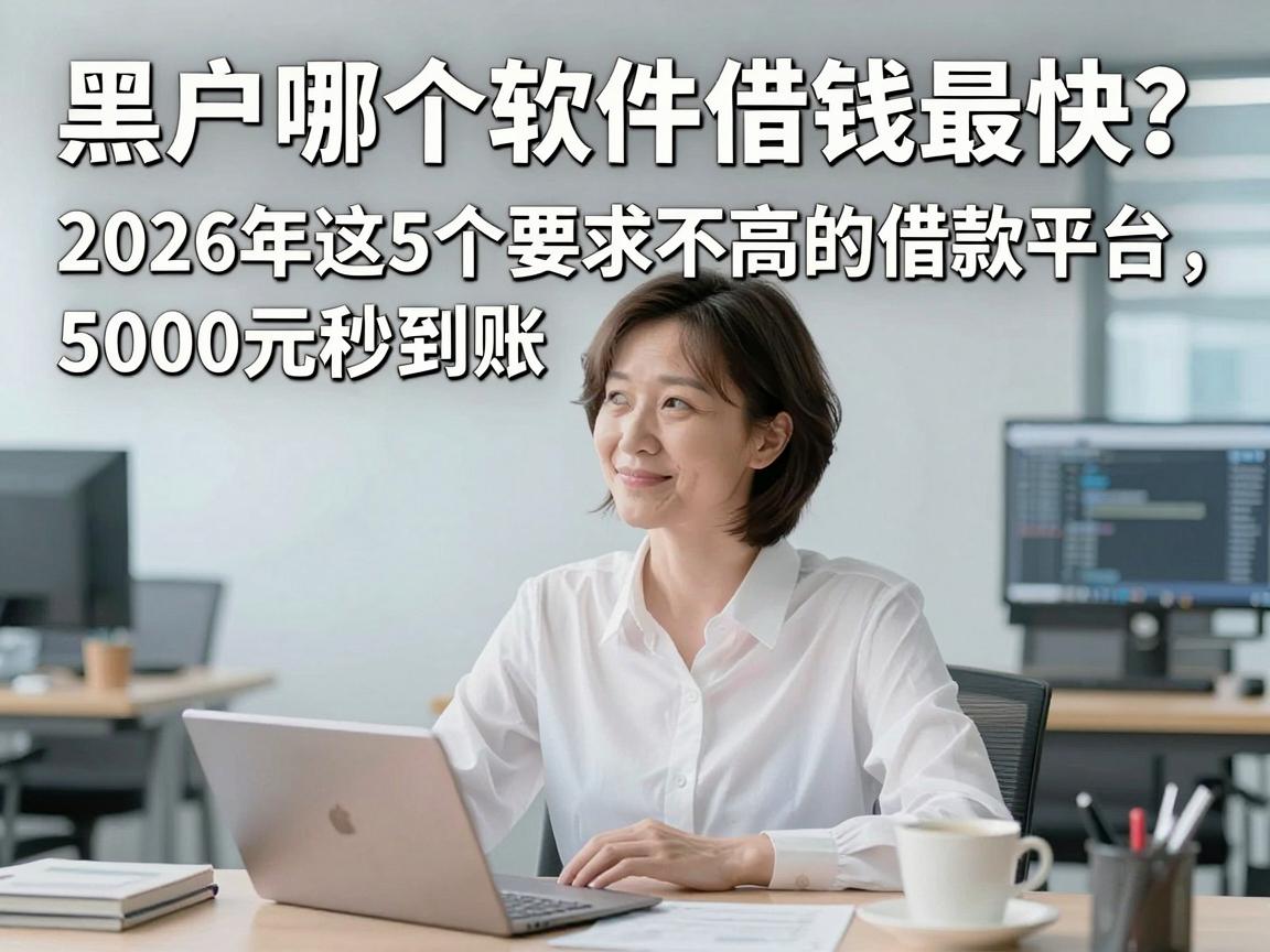 黑户哪个软件借钱最快？2026年这5个要求不高的借款平台，5000元秒到账用得安心
