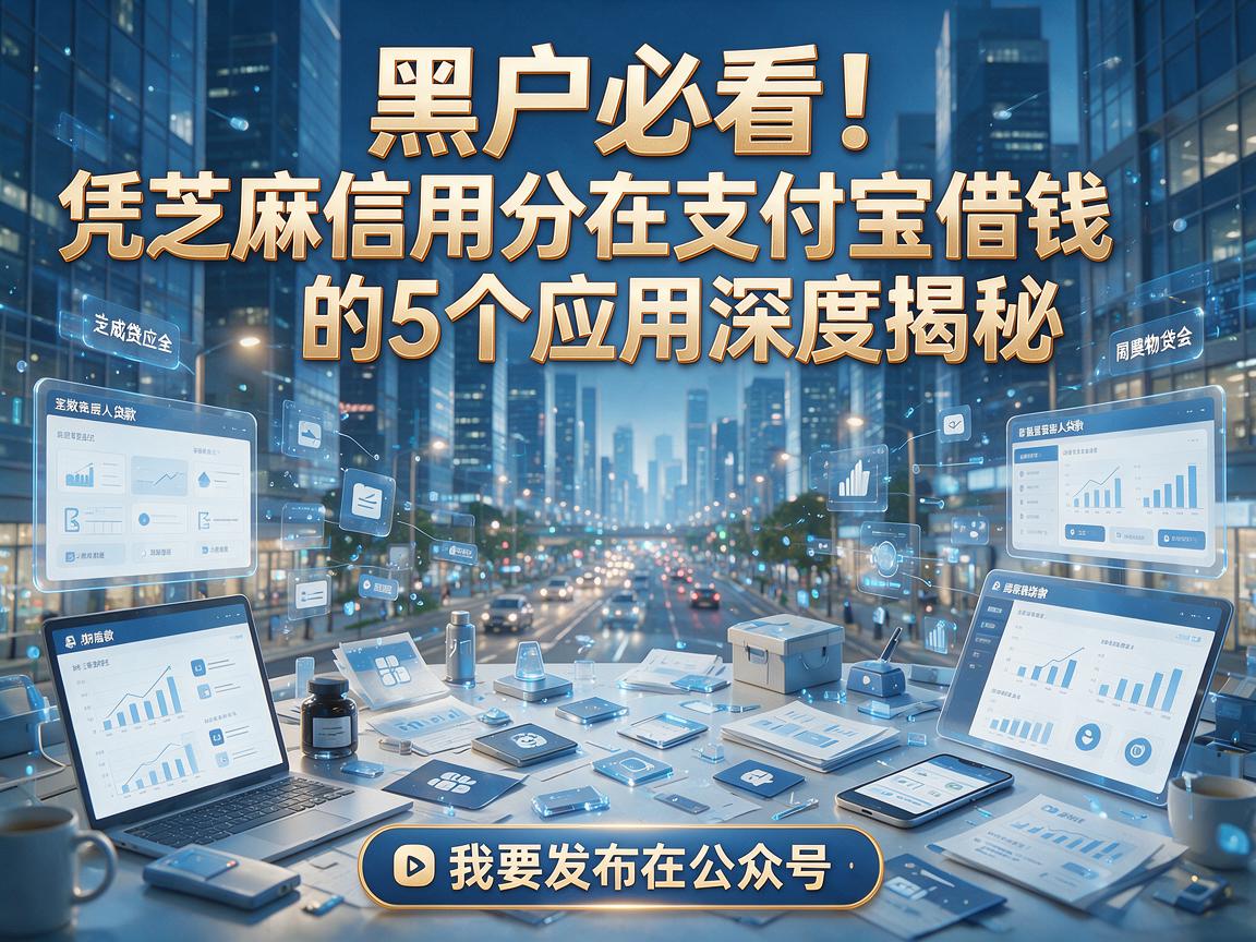 黑户必看！凭芝麻信用分在支付宝借钱的5个应用深度揭秘