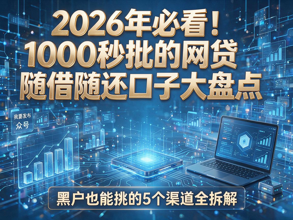 2026年必看！1000秒批的网贷随借随还口子大盘点，黑户也能挑的5个渠道全拆解！