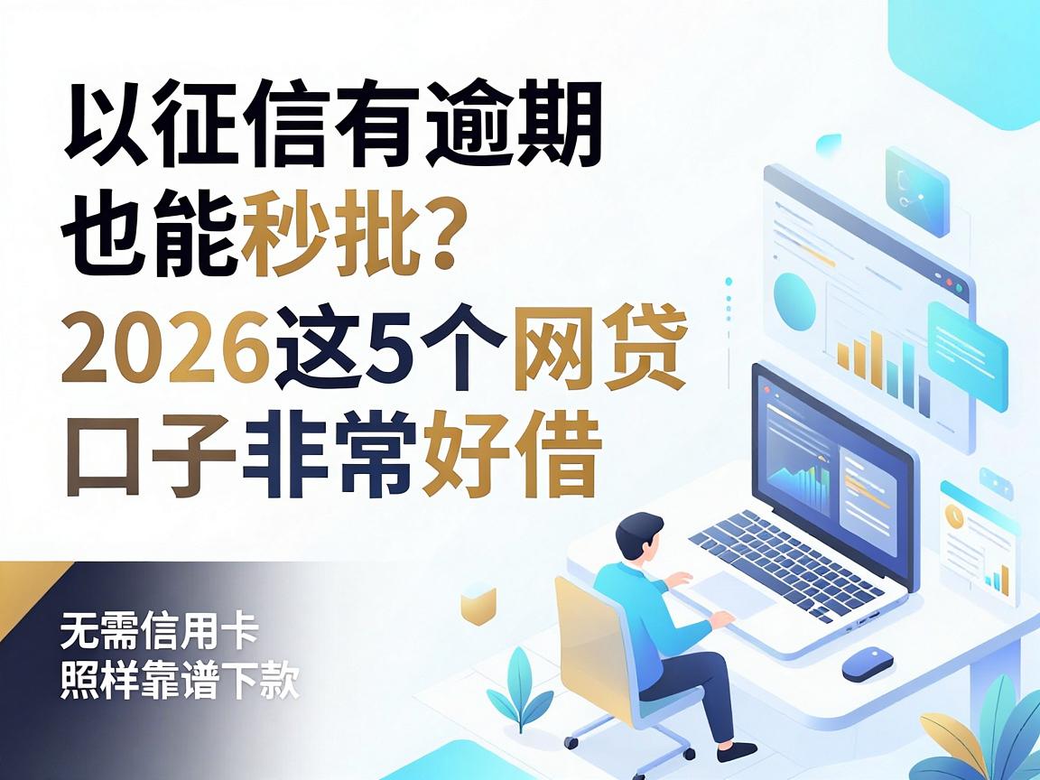 征信有逾期也能秒批？2026这5个网贷口子非常好借，无需信用卡照样靠谱下款