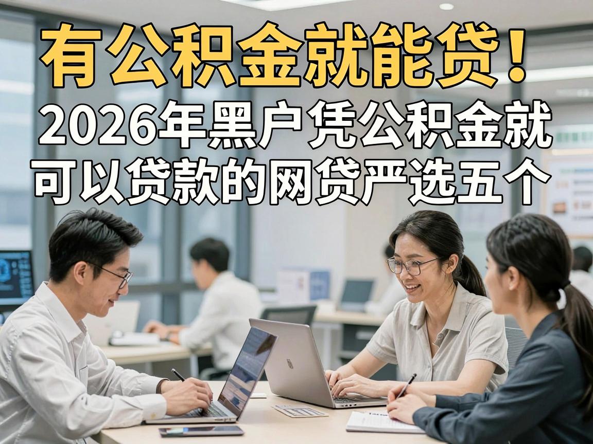有公积金就能贷！2026年黑户凭公积金就可以贷款的网贷严选五个，速看归类！