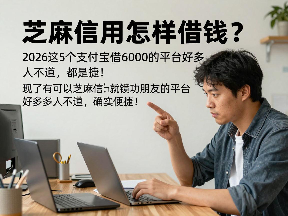 芝麻信用怎样借钱？2026这5个支付宝借6000的平台好多人不知道，确实便捷！