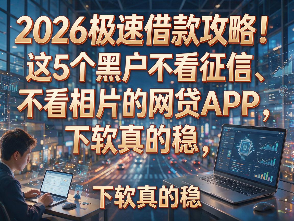 2026极速借款攻略！这5个黑户不看征信、不看相片的网贷APP，下款真的稳！