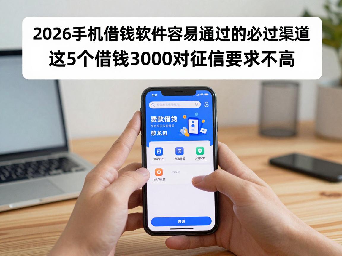 2026手机借钱软件容易通过的必过渠道！这5个借钱3000对征信要求不高