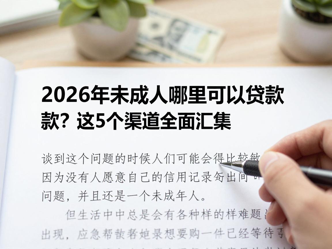 黑户必看！2026年未成年哪里可以贷款？这5个渠道全面汇集