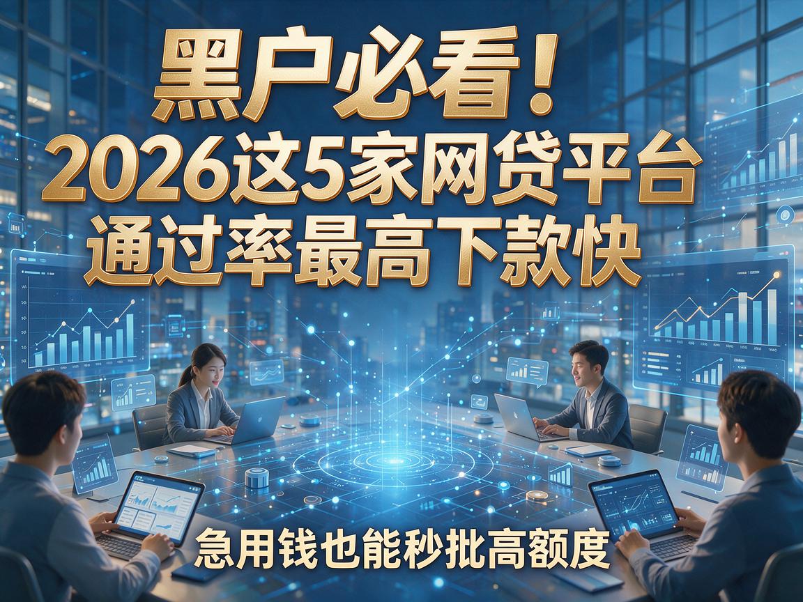 黑户必看！2026这5家网贷平台通过率最高下款快，急用钱也能秒批高额度