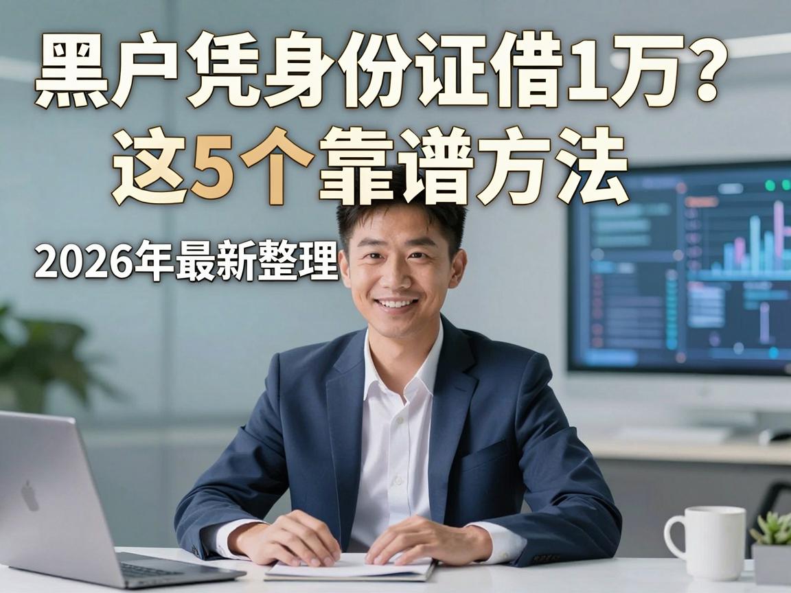 黑户凭身份证借1万？这5个靠谱方法2026年最新整理，速看！