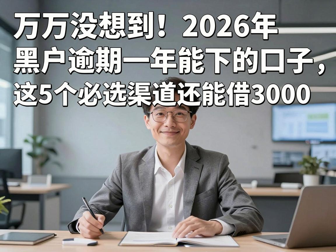 万万没想到！2026年黑户逾期一年能下的口子，这5个必选渠道还能借3000