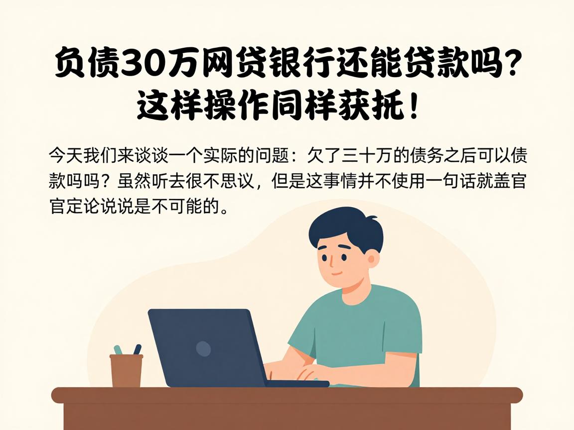 负债30万网贷银行还能贷款吗？这样操作照样获批！