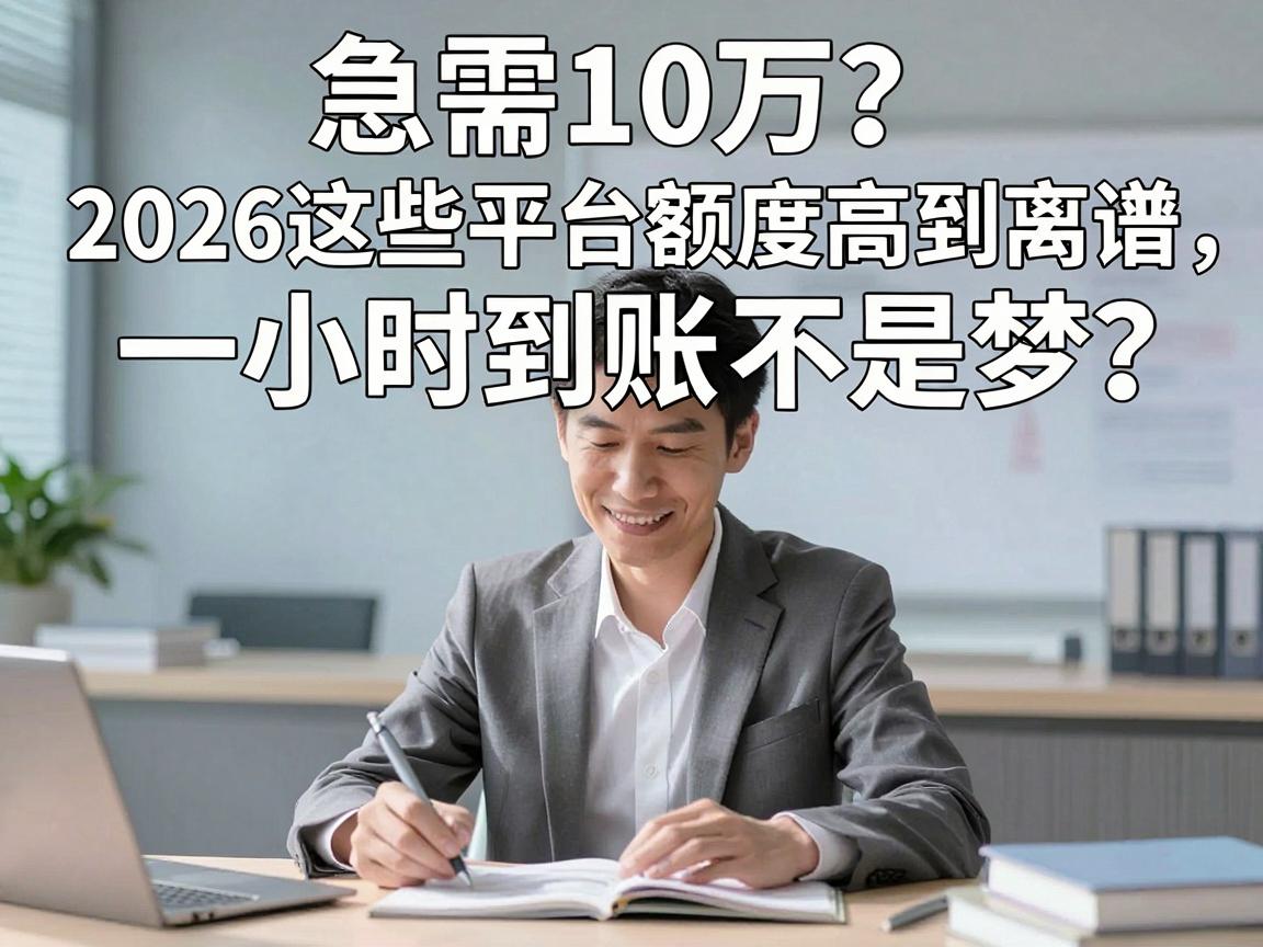 急需10万？2026这些平台额度高到离谱，一小时到账不是梦