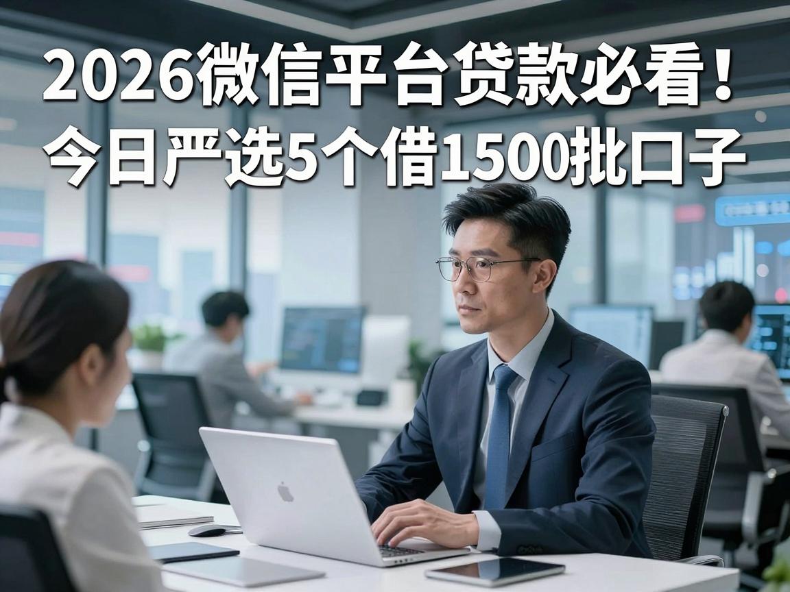 2026微信平台贷款必看！今日严选5个借1500的秒批口子
