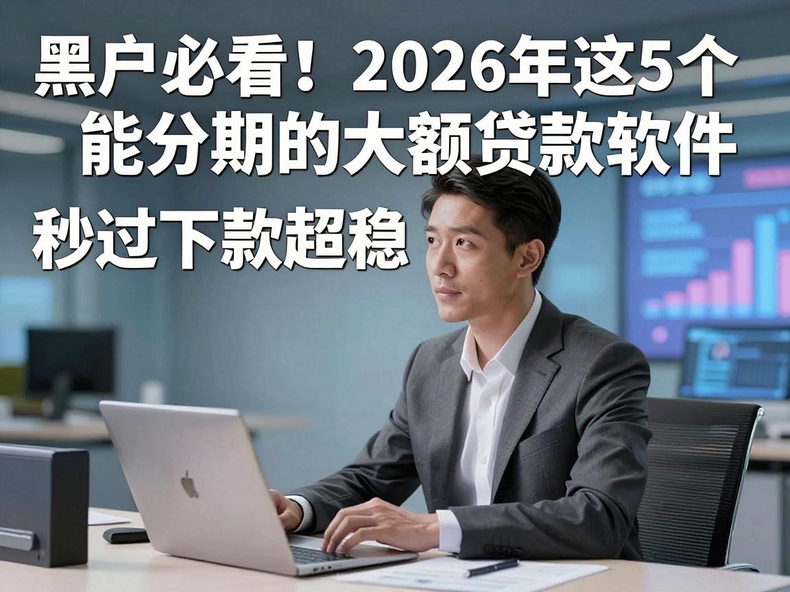 黑户必看！2026年这5个能分期的大额贷款软件，秒过下款超稳