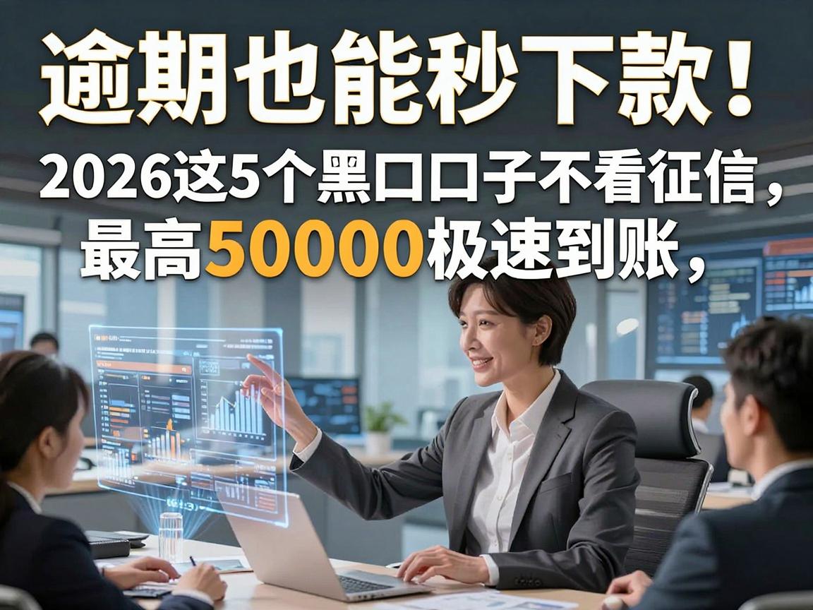 逾期也能秒下款！2026这5个黑口子不看征信，最高50000极速到账