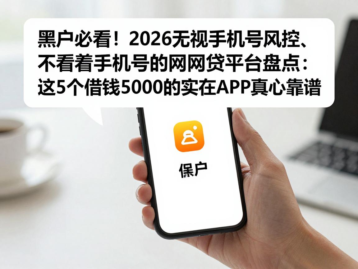 黑户必看！2026无视手机号风控、不看重手机号的网贷平台盘点：这5个借钱5000的实在APP真心靠谱
