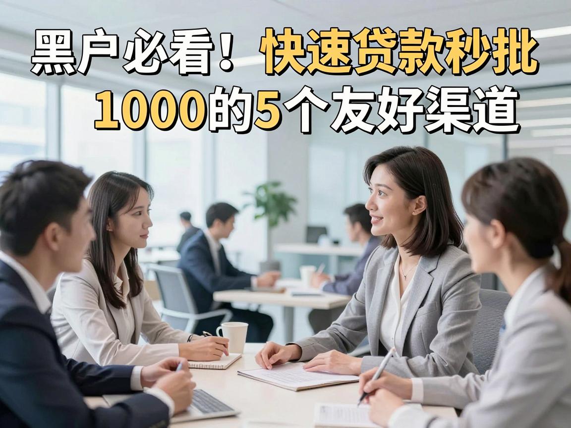 黑户必看！快速贷款秒批1000的5个友好渠道，亲测靠谱