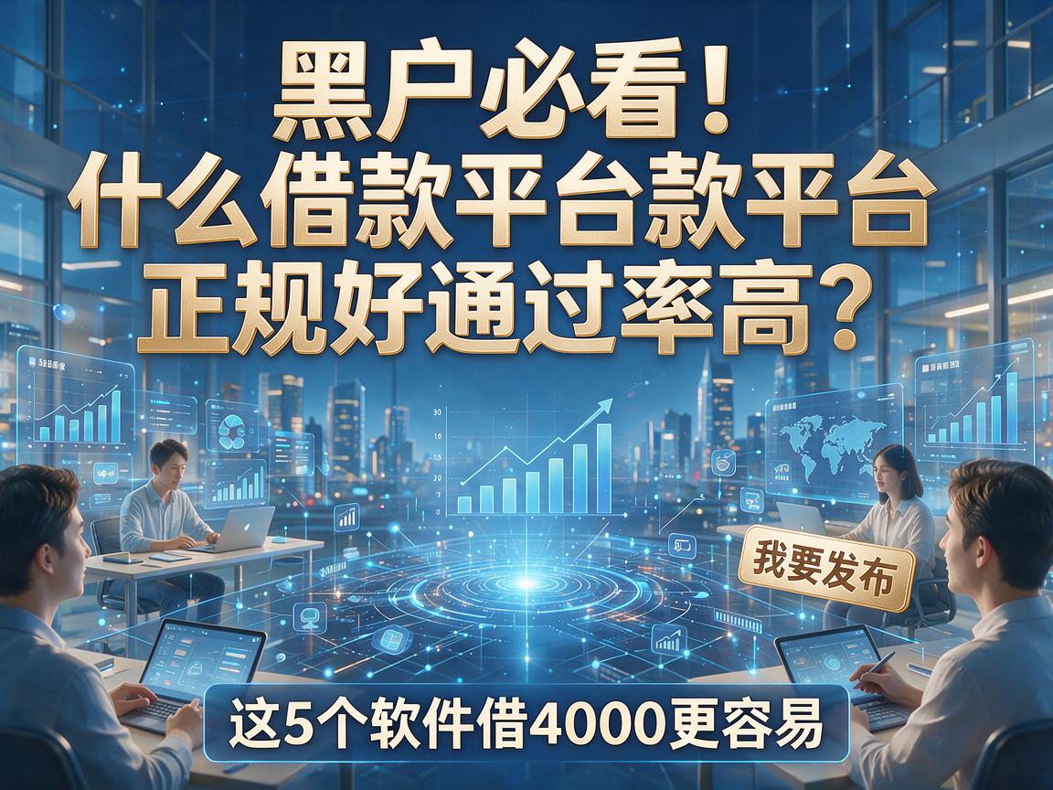 黑户必看！什么借款平台正规好通过率高？这5个软件借4000更容易