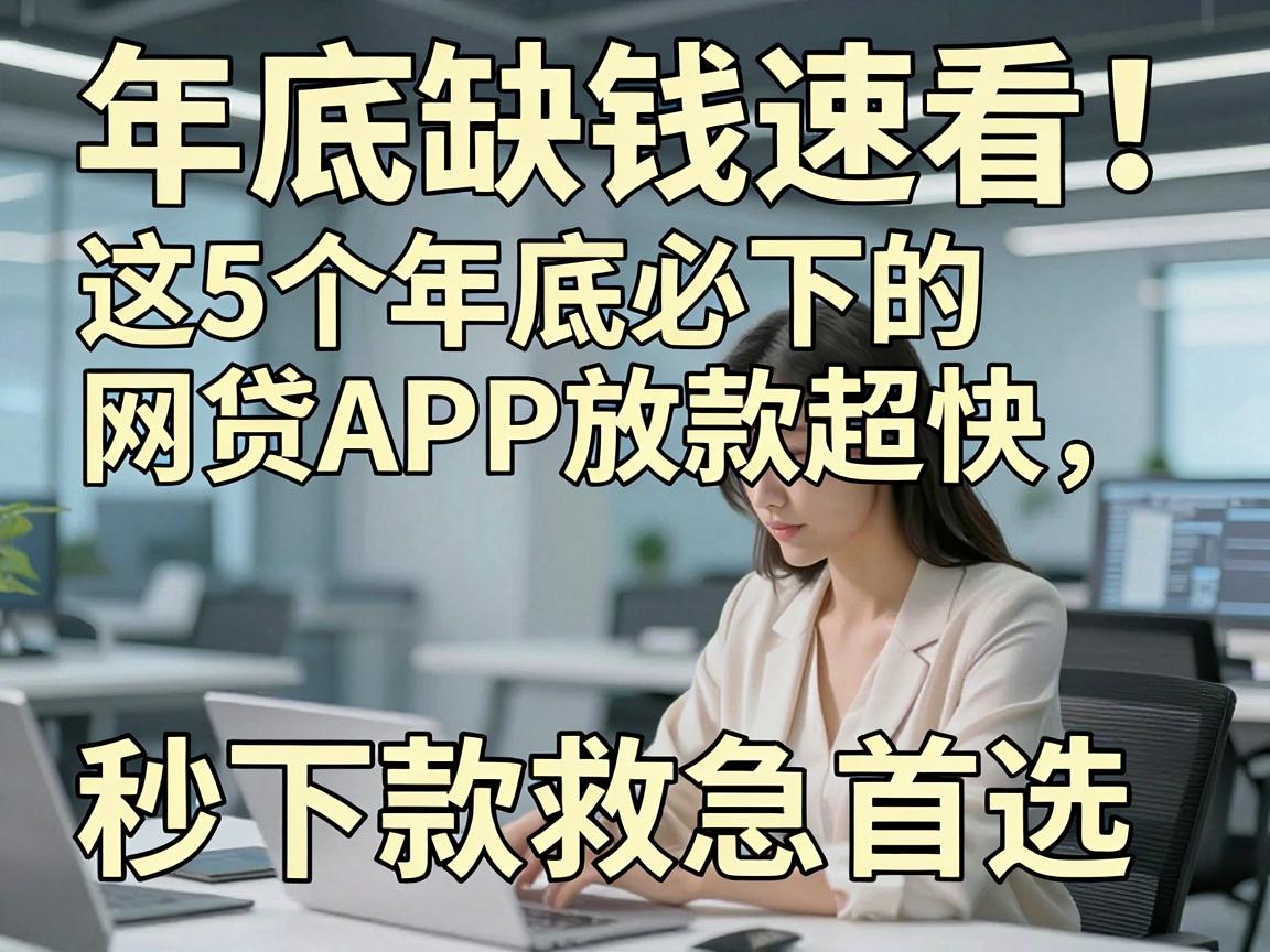 年底缺钱速看！这5个年底必下的网贷APP放款超快，秒下款救急首选