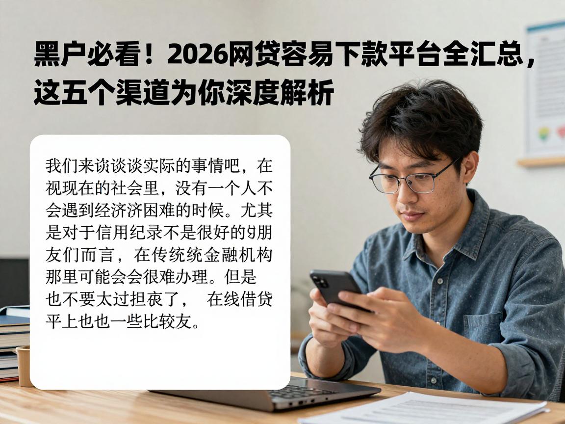 黑户必看！2026网贷容易下款平台全汇总，这五个渠道为你深度解析