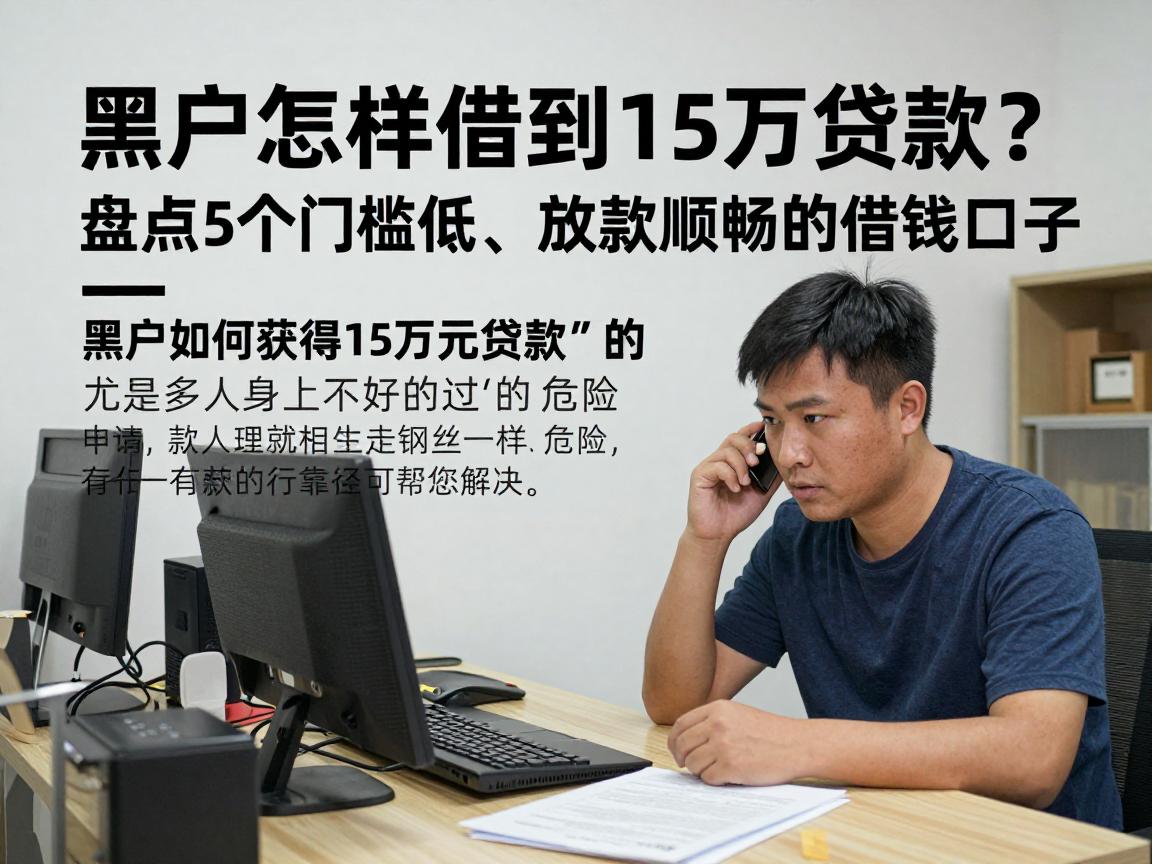 黑户怎样借到15万贷款？盘点5个门槛低、放款顺畅的借钱口子