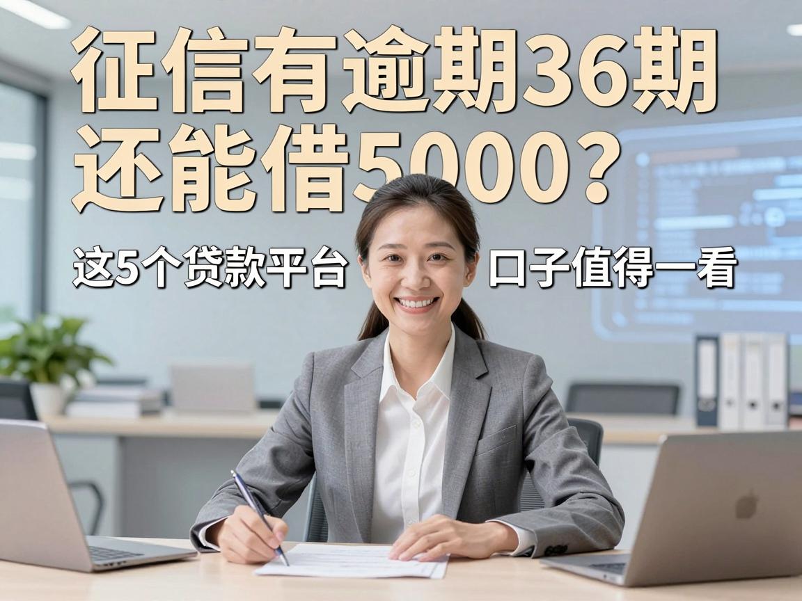 征信有逾期36期还能借5000？这5个贷款平台口子值得一看