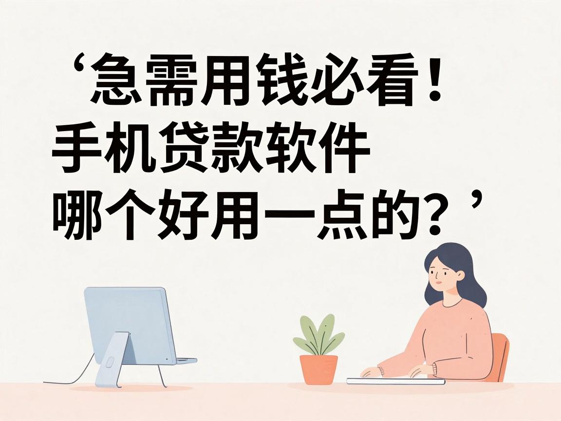 急需用钱必看！手机贷款软件哪个好用一点的？这5个利率透明、借款5000要求还不高