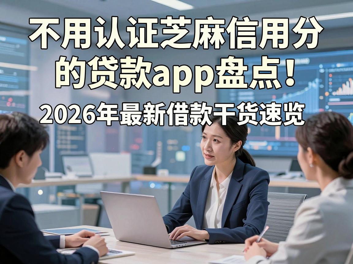 不用认证芝麻信用分的贷款app盘点！2026年最新借款干货速览
