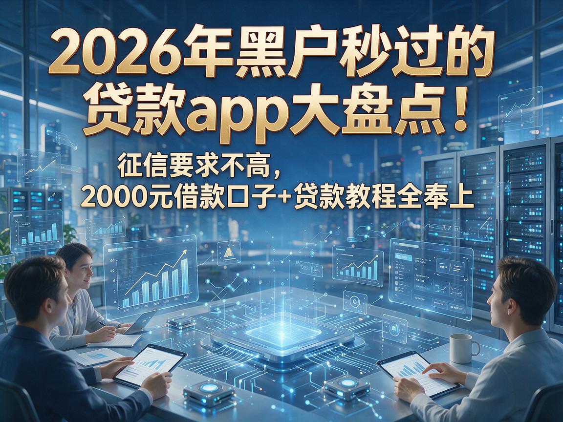 2026年黑户秒过的贷款app大盘点！征信要求不高，2000元借款口子+贷款教程全奉上