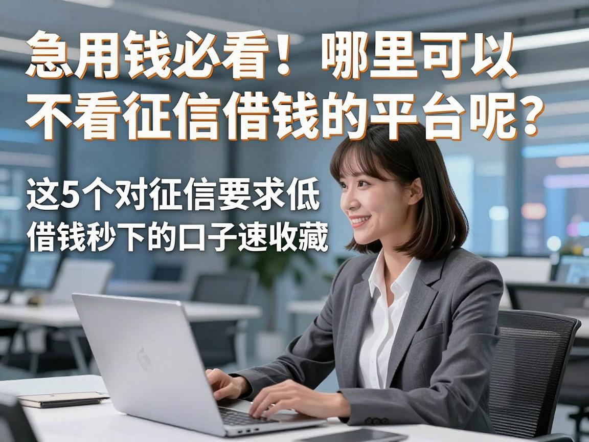 急用钱必看!哪里可以不看征信借钱的平台呢?这5个对征信要求低、借钱秒下的口子速收藏