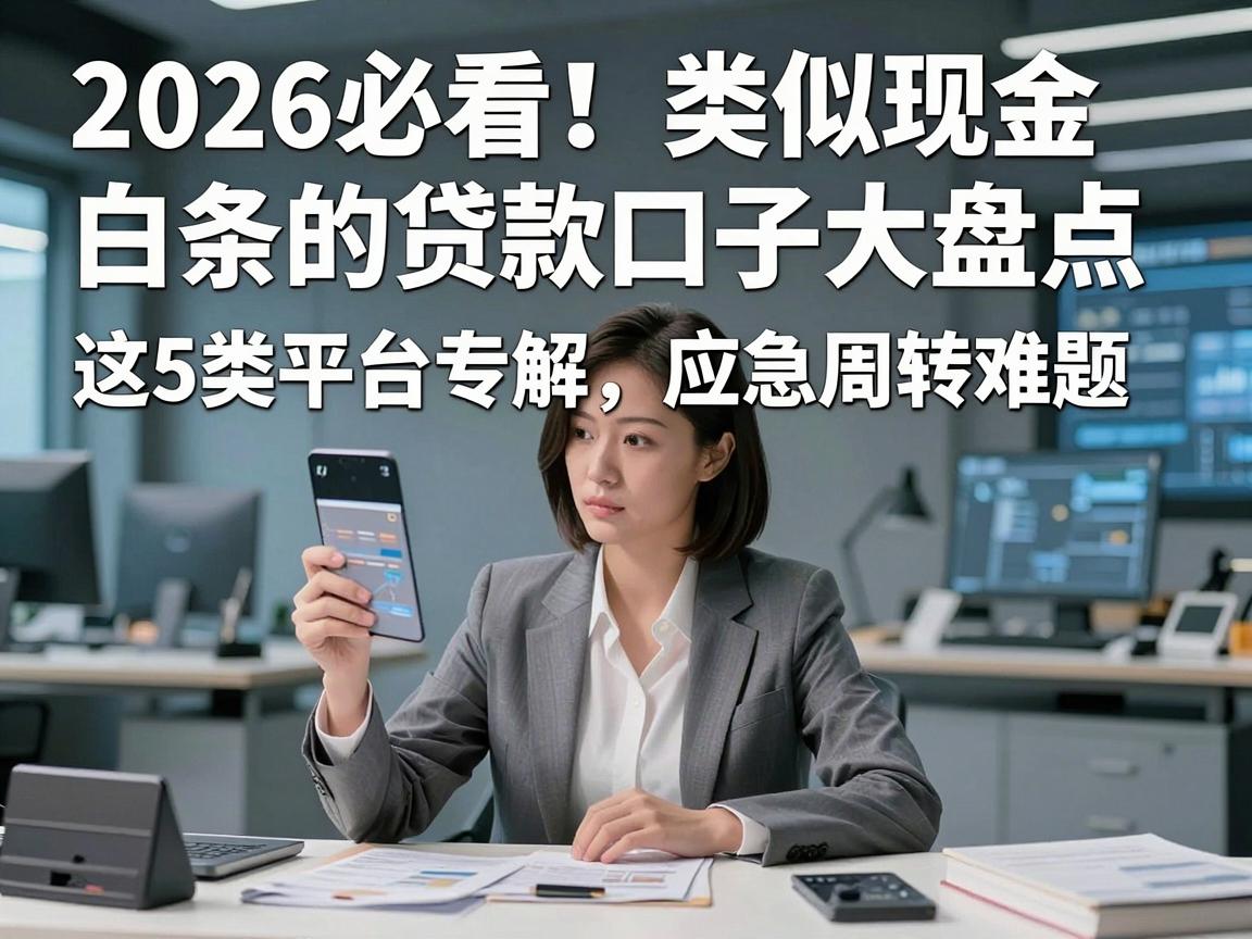 2026必看！类似现金白条的贷款口子大盘点，这5类平台专解应急周转难题