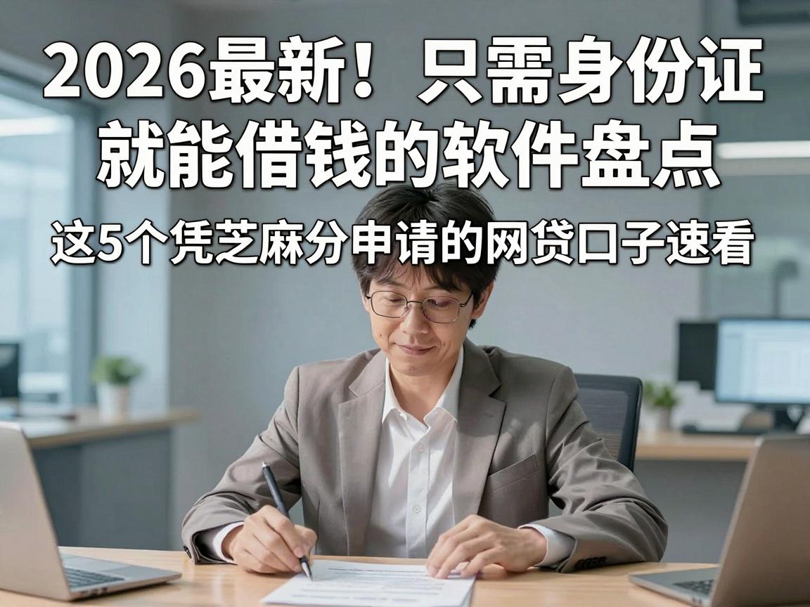 2026最新！只需身份证就能借钱的软件盘点，这5个凭芝麻分申请的网贷口子速看