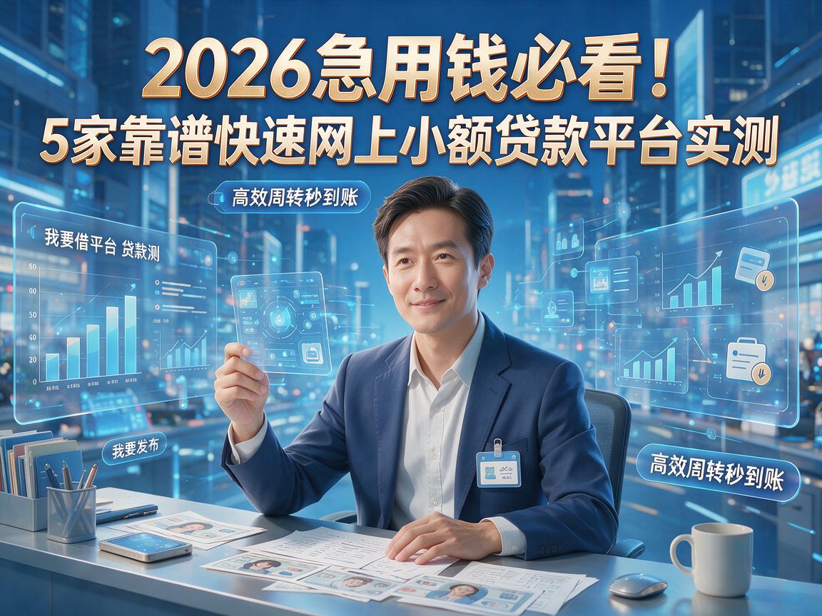 2026急用钱必看！5家靠谱快速网上小额贷款平台实测，高效周转秒到账