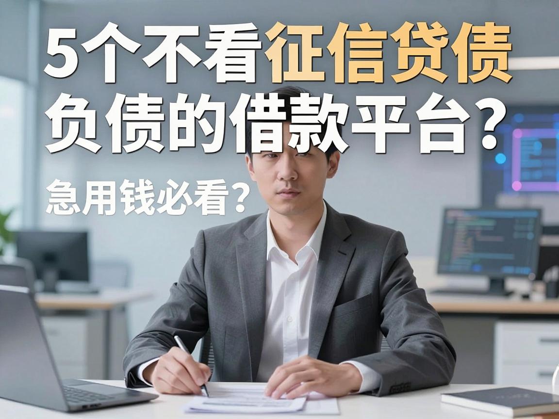 5个不看征信负债的借款平台，急用钱必看！