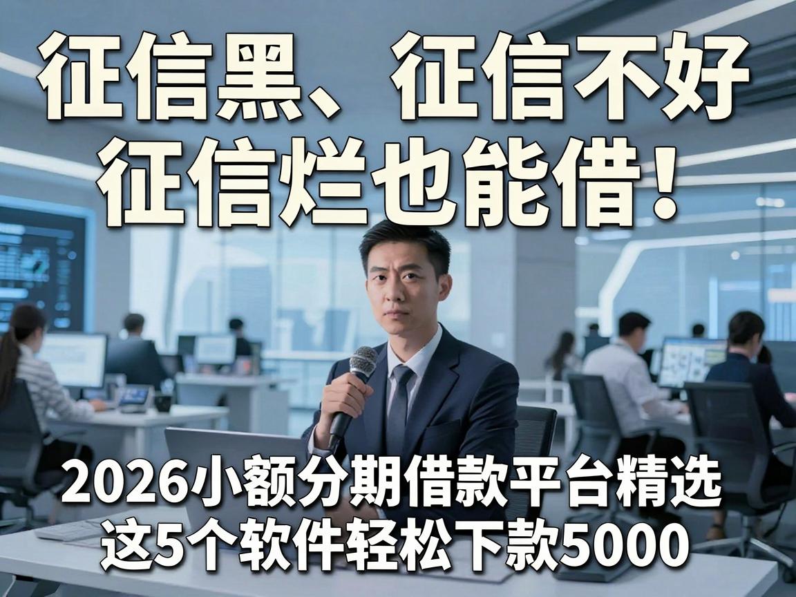征信黑、征信不好、征信烂也能借！2026小额分期借款平台精选，这5个软件轻松下款5000