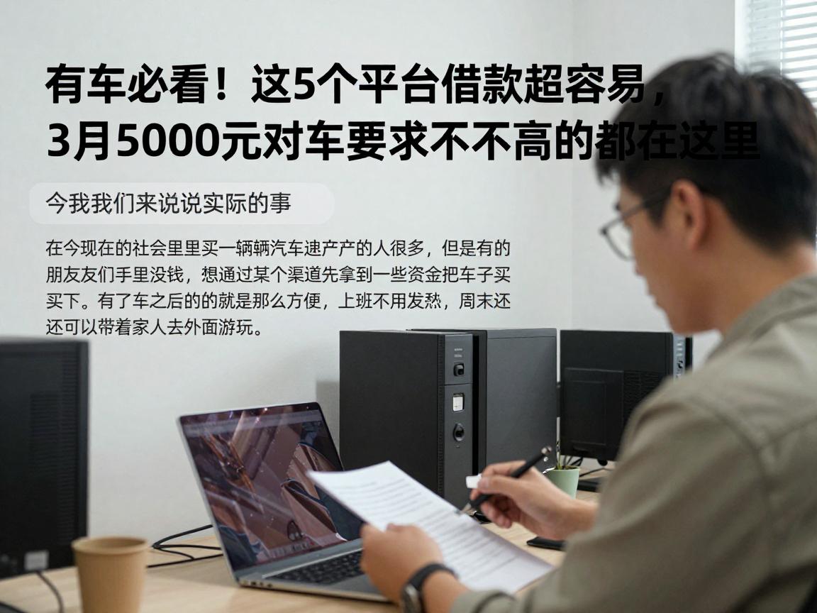 有车必看！这5个平台借款超容易，3月5000元对车要求不高的口子都在这里