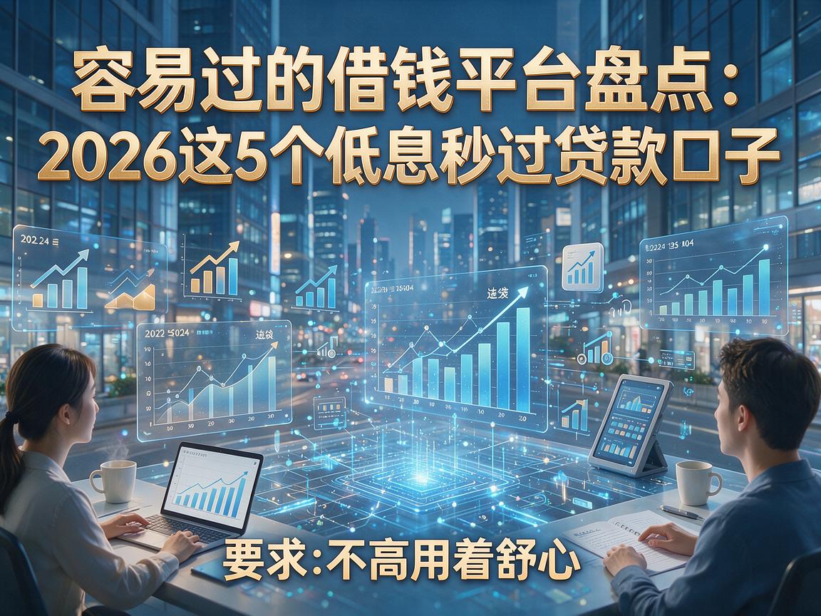 容易过的借钱平台盘点：2026这5个低息秒过贷款口子，要求不高用着舒心