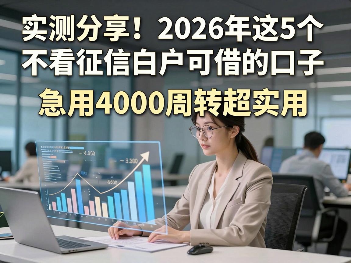 实测分享！2026年这5个不看征信白户可借的口子，急用4000周转超实用
