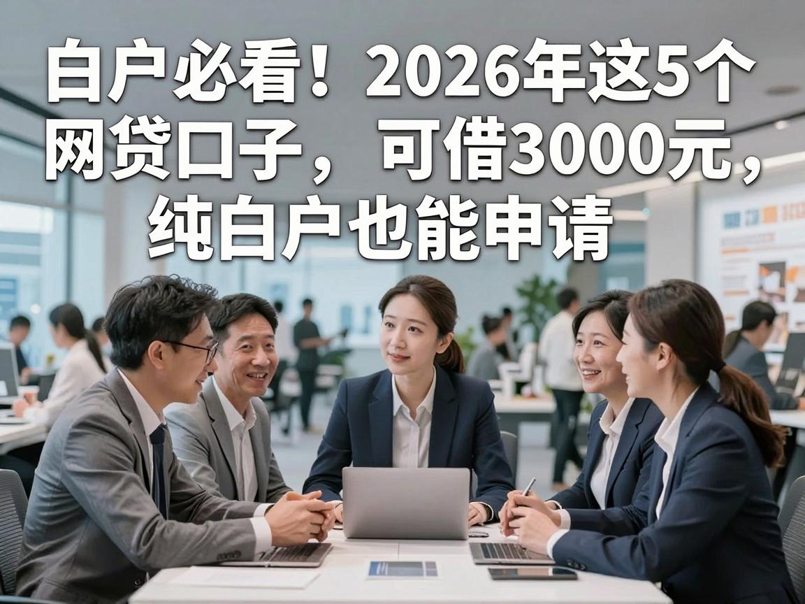 白户必看！2026年这5个网贷口子可借3000元，纯白户也能申请