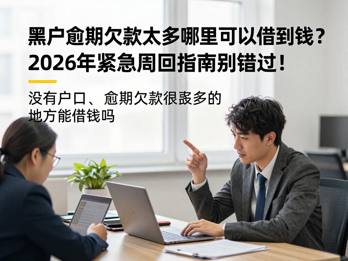 黑户逾期欠款太多哪里可以借到钱？2026年紧急周转指南别错过！