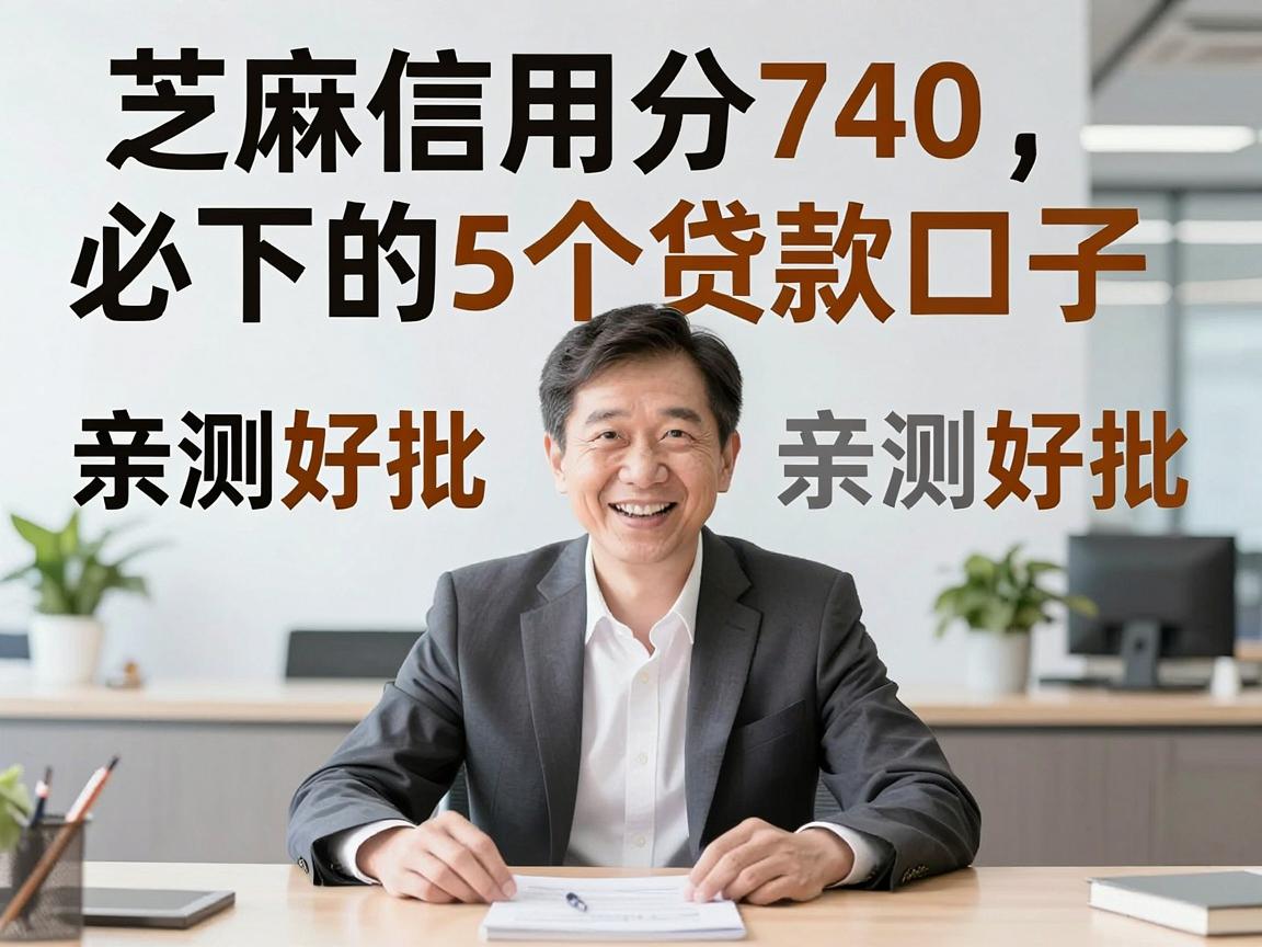 芝麻信用分740必下的5个贷款口子，亲测好批！
