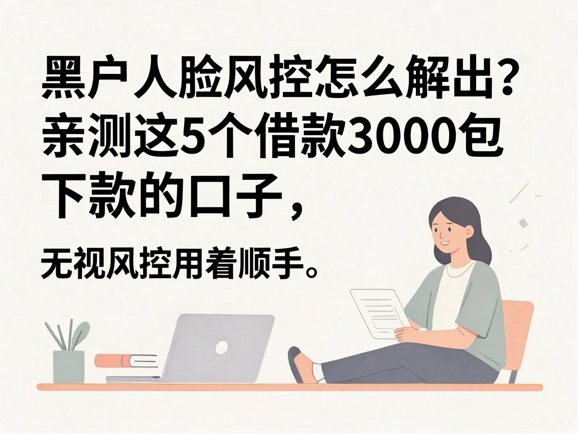黑户人脸风控怎么解出？亲测这5个借款3000包下款的口子，无视风控用着顺手
