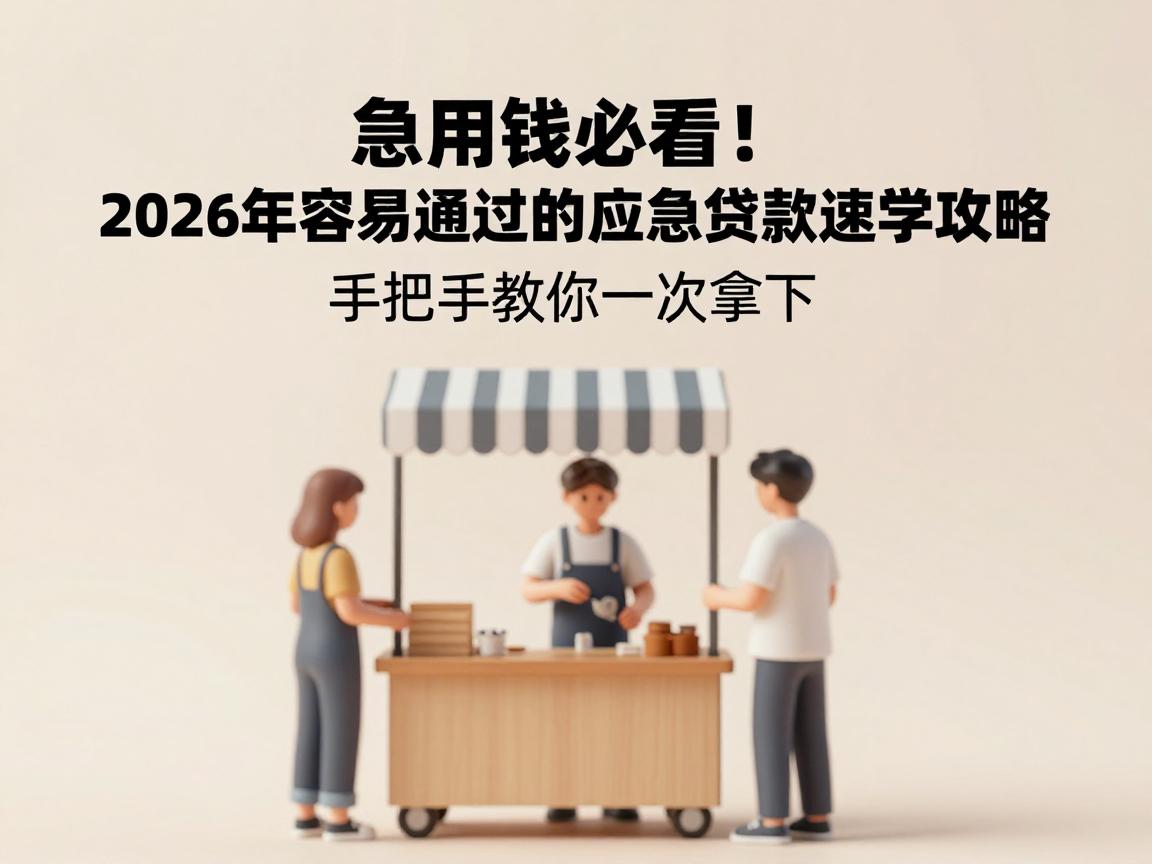 急用钱必看！2026年容易通过的应急贷款速学攻略，手把手教你一次拿下